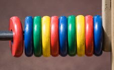 Colour Wooden Abacus Royalty Free Stock Images