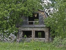 Abandoned House In Russian Village Stock Photos Abandoned House In Russian Village Stock Photos