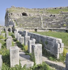The Ancient Amphitheater At Miletus Stock Images The Ancient Amphitheater At Miletus Stock Images