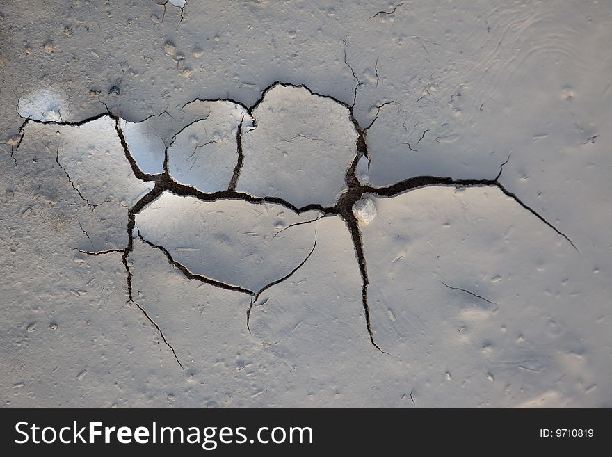 Dry earth with many cracks. Dry earth with many cracks