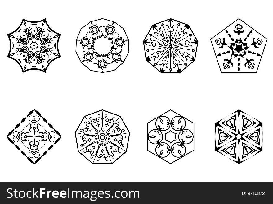 Vector illustration of Design Ornaments