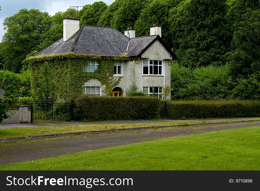 Nice house   inside the park