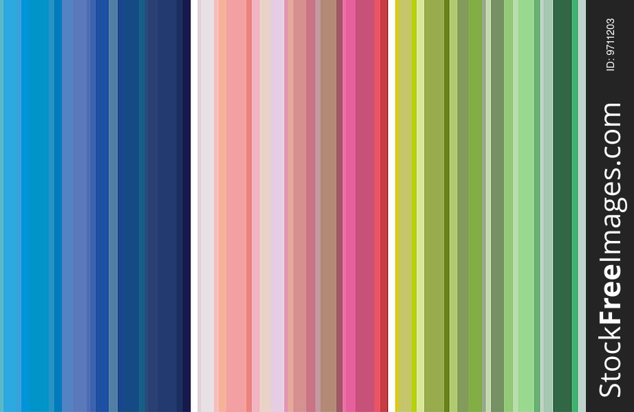 Vertical Multicolored Stripes Background