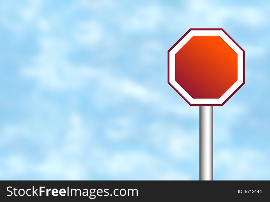 Blank road sign for your own text