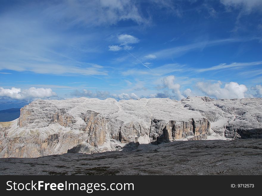 Dolomiti Mountains In Italy. Panorama