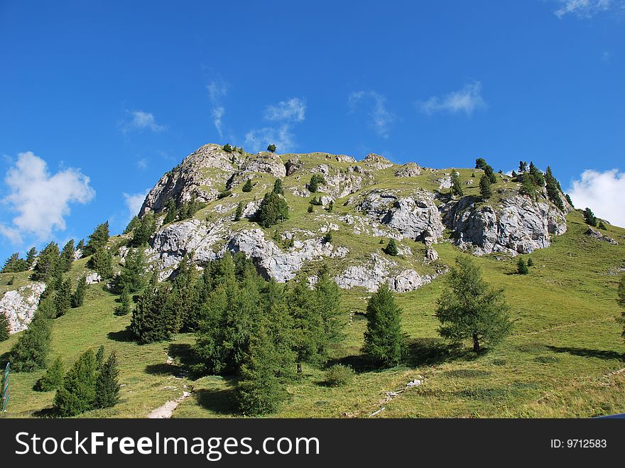 Dolomiti Mountains In Italy. Panorama