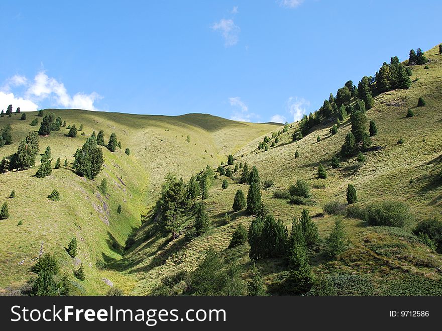 Dolomiti Mountains In Italy. Panorama