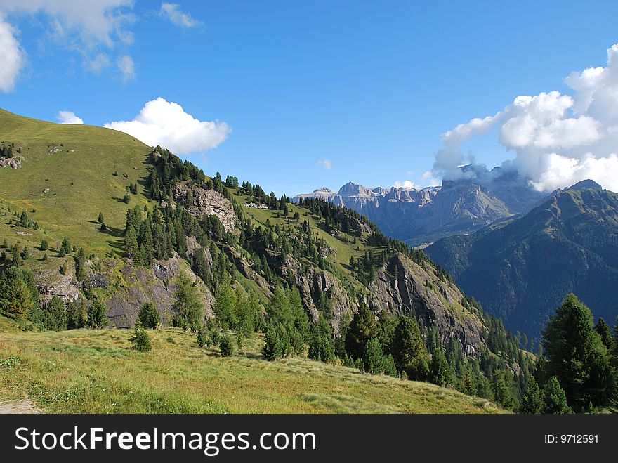 Dolomiti mountains in Italy. panorama