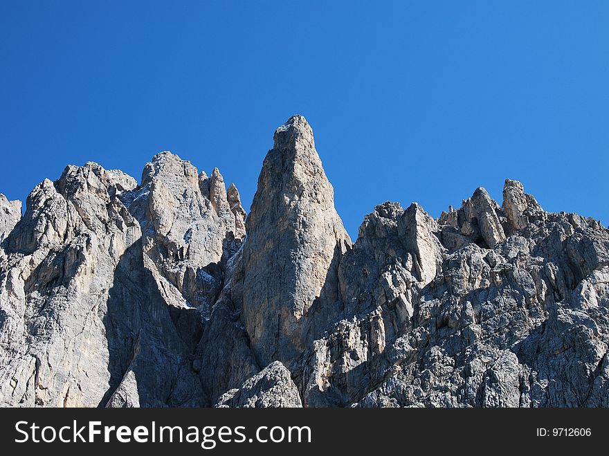 A view of a mountains Dolomiti in italy. A view of a mountains Dolomiti in italy