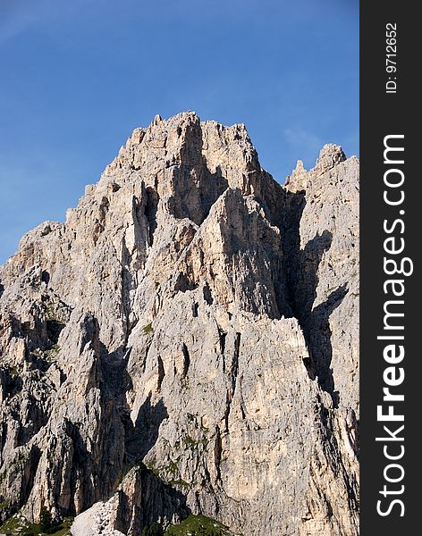 Dolomiti mountains in Italy. peak