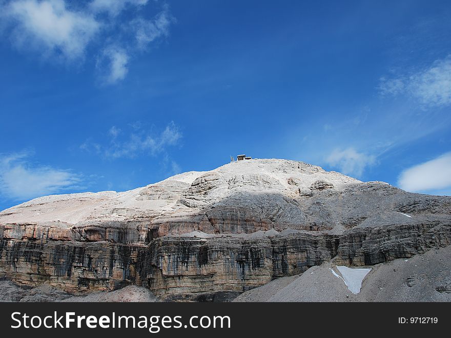 Dolomiti Mountains In Italy. Peak