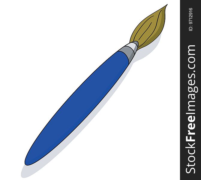 Illustration of a paintbrush,illustration, creativity, design