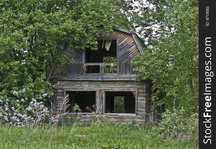 Abandoned House In Russian Village