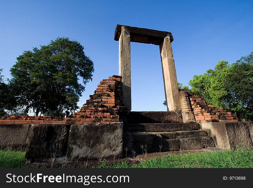 Ancient stone castle is located in Thailand. It is named Muang-Kaek Stone castle. Ancient stone castle is located in Thailand. It is named Muang-Kaek Stone castle.