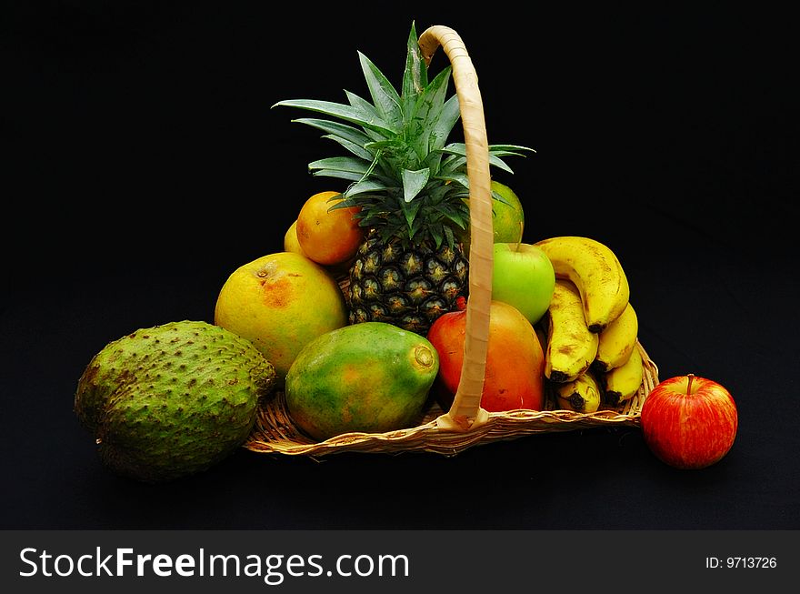 Fruit bought at fresh fruit market before making a fruit salad. Fruit bought at fresh fruit market before making a fruit salad
