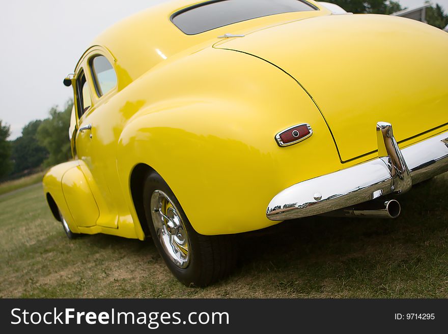 Beautiful Antique Car at a local car show. Beautiful Antique Car at a local car show.