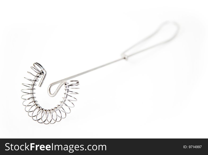 Spiral whisk with white background