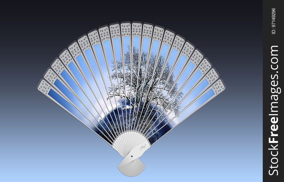 Decorative Fan, Hand Fan, Product Design, Sky