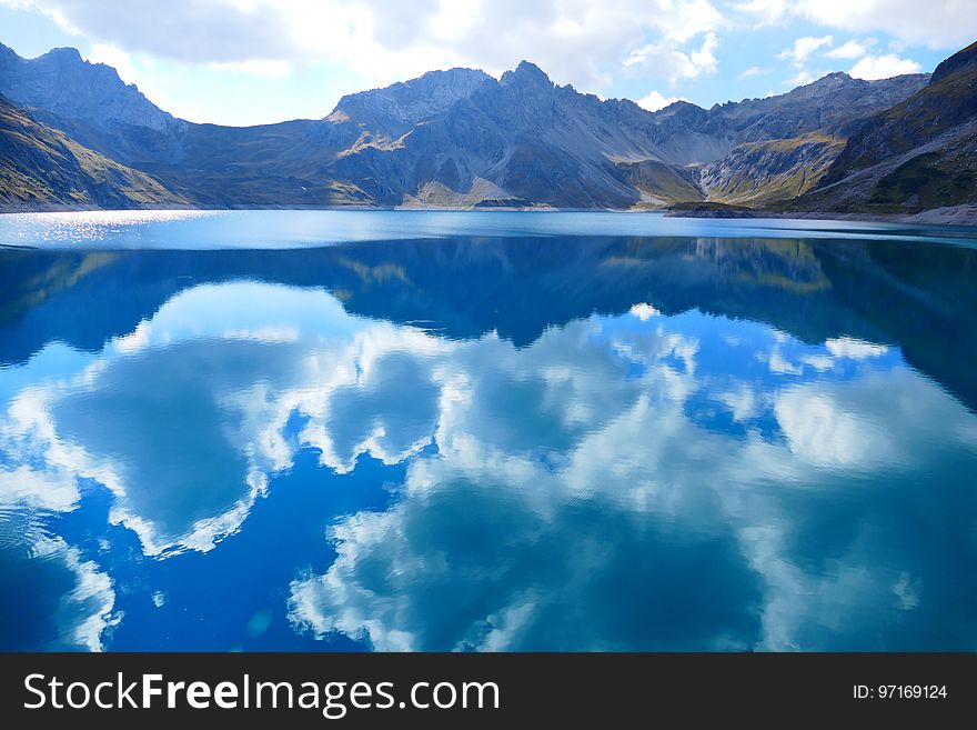 Nature, Reflection, Sky, Glacial Lake