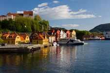 Houses And Boats By The Sea Royalty Free Stock Image Houses And Boats By The Sea Royalty Free Stock Image
