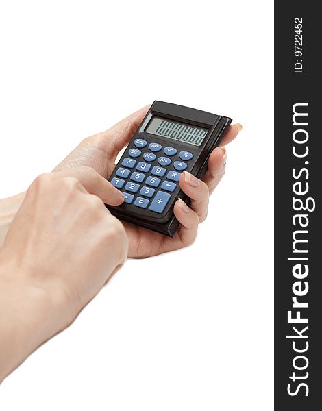Calculator In Feminine Hand