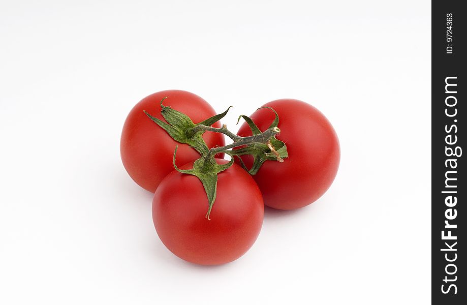 Tomatoes is taken in the isolated background