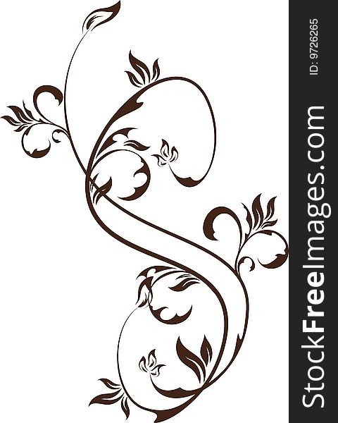 Floral element for design (vector)