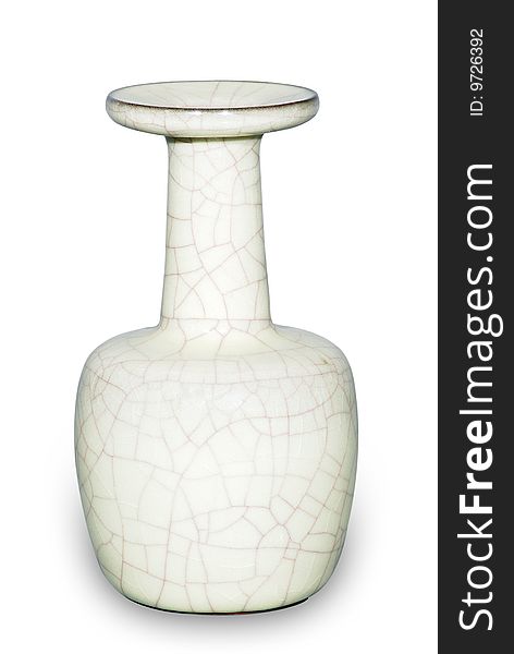 Valuable Chinese porcelain  isolated on white background