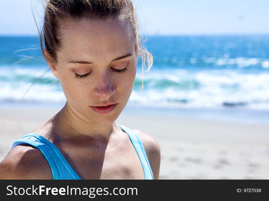 Beautiful Woman At The Beach