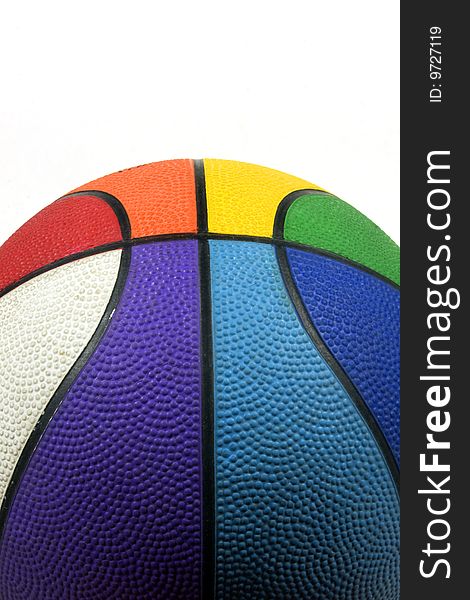 Basketball ball of many colors