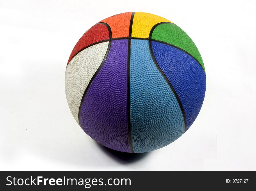 Basketball ball of many colors