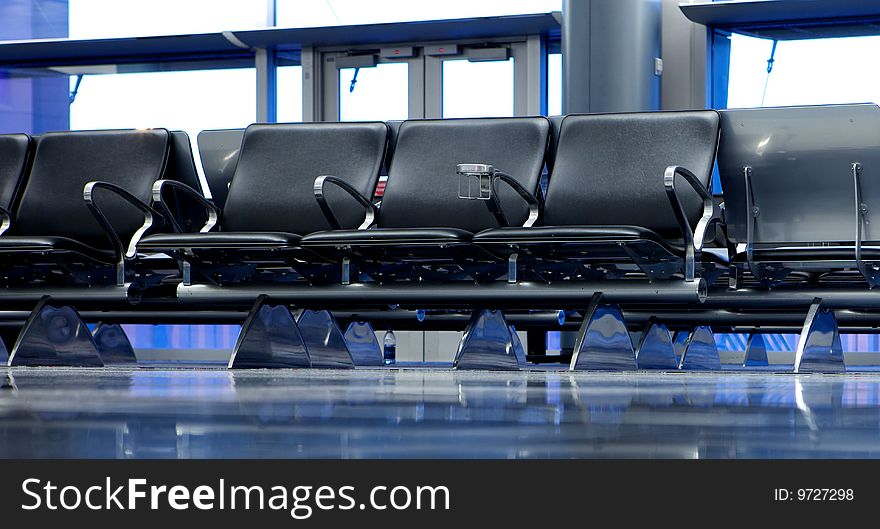 Empty Seats at Airport Gate seating