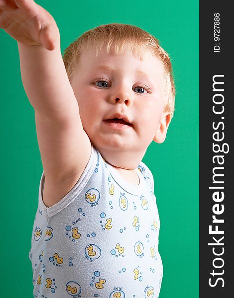 Portrait of the blond little boy on a background. Portrait of the blond little boy on a background