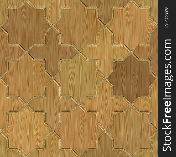 High quality computer generated seamless texture of wood