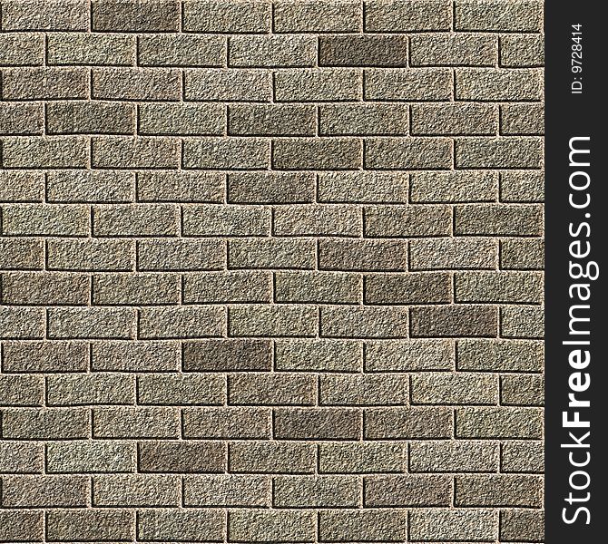 High quality computer generated texture of brick wall