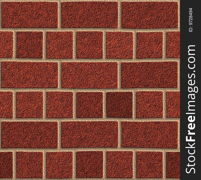 High quality computer generated texture of brick wall