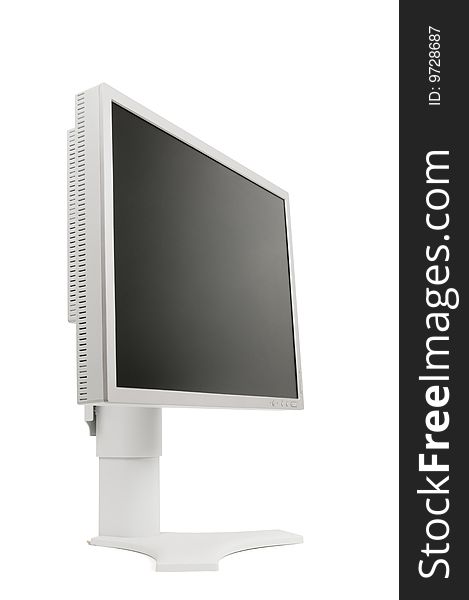 LCD screen isolated on a white