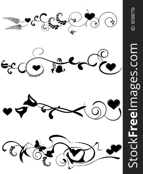 Collection, for designers, ornament - 2d vector. Collection, for designers, ornament - 2d vector