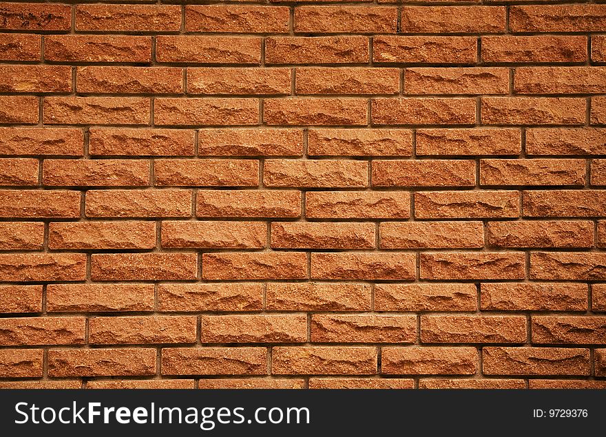 Modern red brick construction background. Modern red brick construction background
