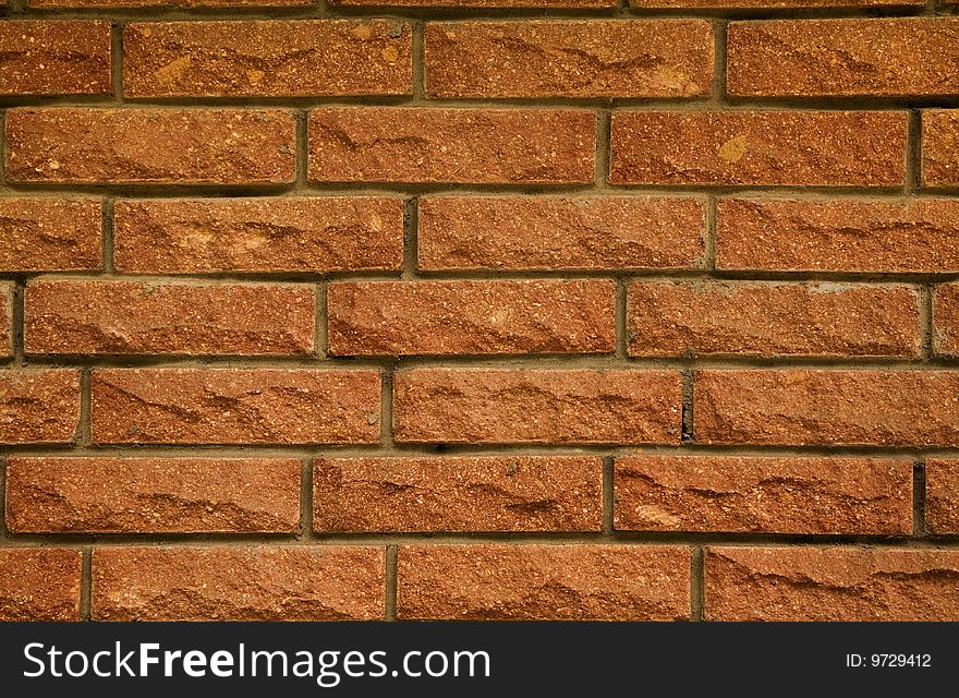 Close-up of modern red brick background. Close-up of modern red brick background