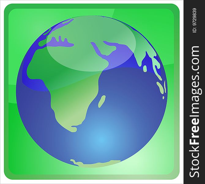 Illustration of the earth,global warming