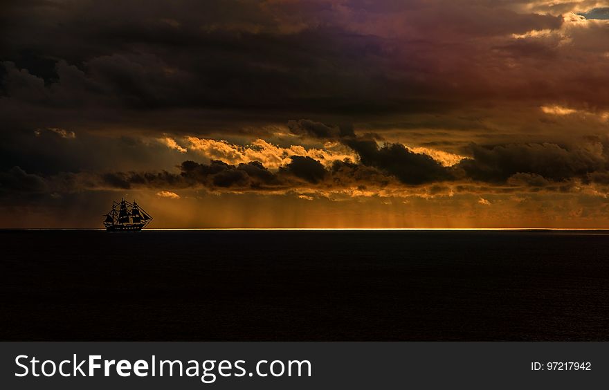 Sky, Horizon, Sunset, Cloud