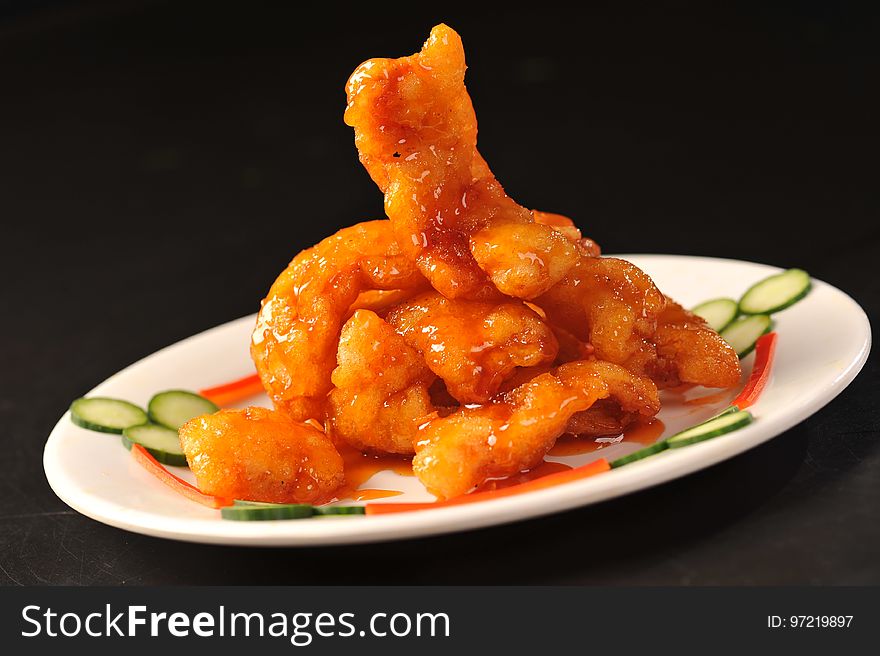 Dish, Fried Food, Sweet And Sour, Cuisine