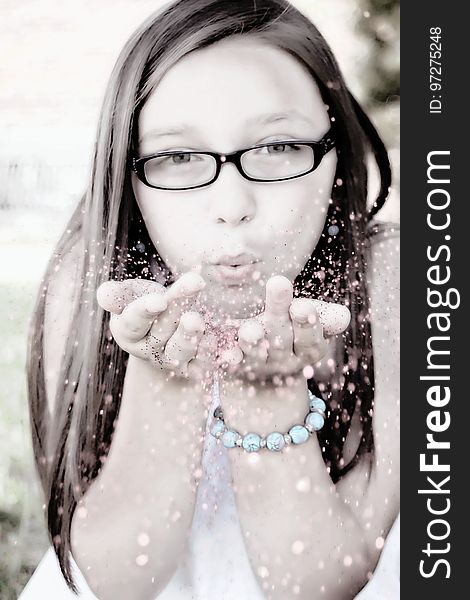 Face, Vision Care, Glasses, Girl