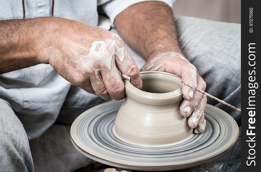 Potter's Wheel, Pottery, Material, Ceramic