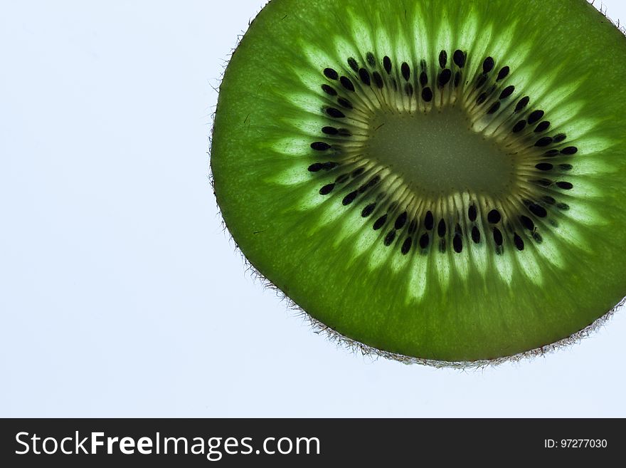 Kiwifruit, Green, Close Up, Produce