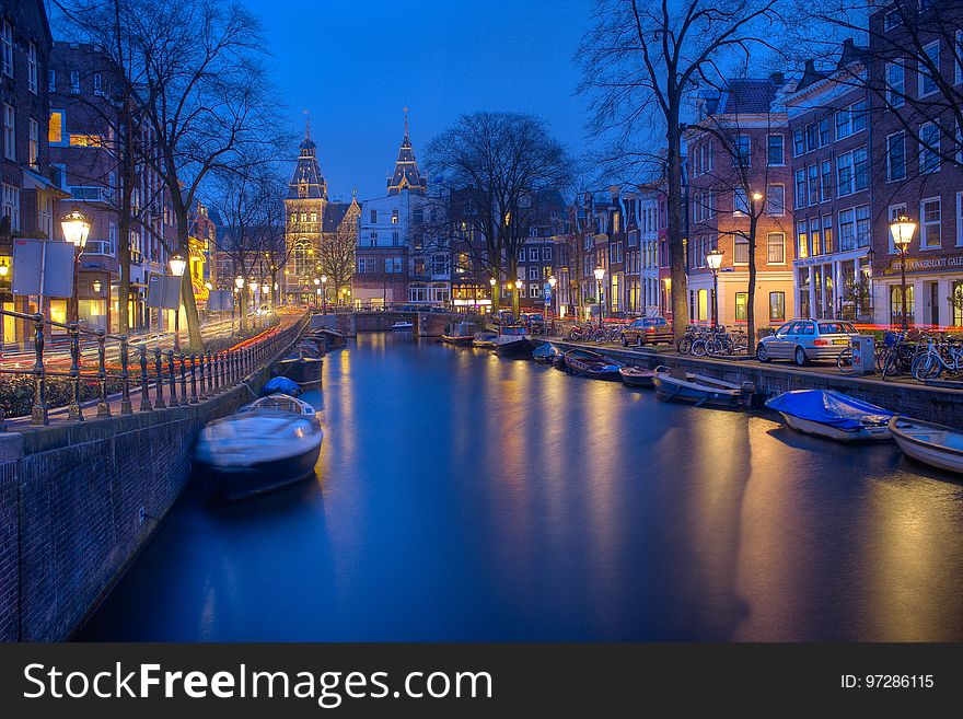 Canal, Reflection, Waterway, Water