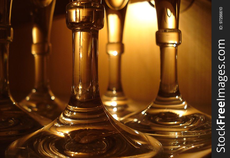 Brass, Glass Bottle, Barware, Glass