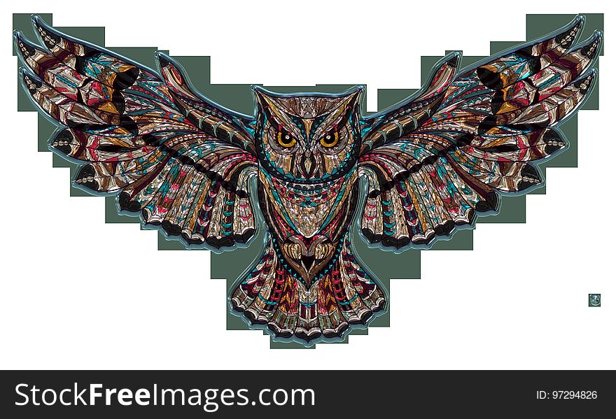 Owl, Bird Of Prey, Bird, Pattern
