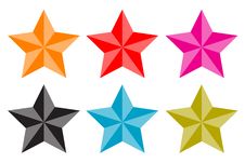 Stars Set (vector) Royalty Free Stock Image